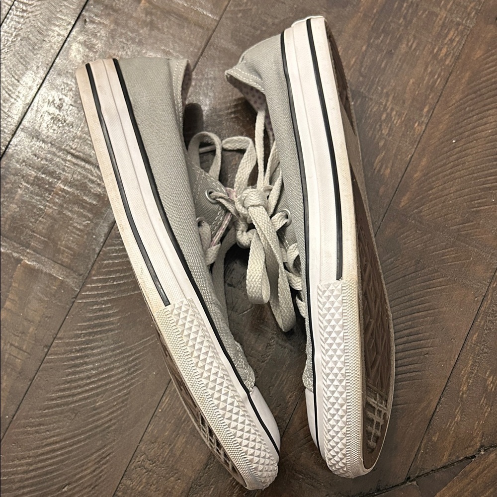 Converse ALL⭐️STAR Gray Canvas Sneakers Junior US size 5 - Picture 3 of 13